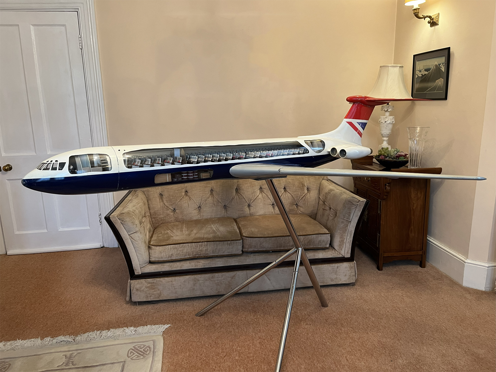 Westway 1/24 British Airways super VC-10 Cutaway model for sale