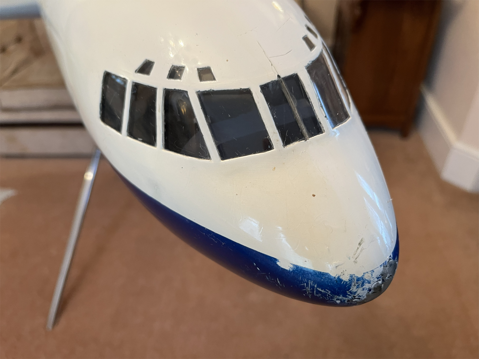 Westway 1/24 British Airways super VC-10 Cutaway model for sale