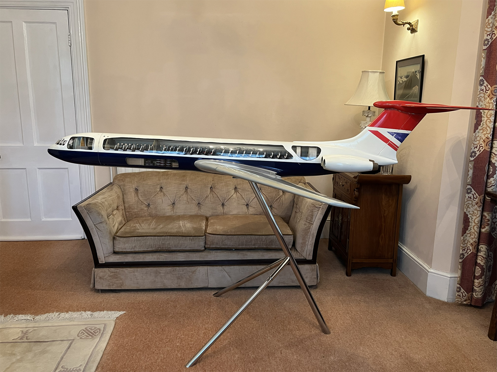 Westway 1/24 British Airways super VC-10 Cutaway model for sale