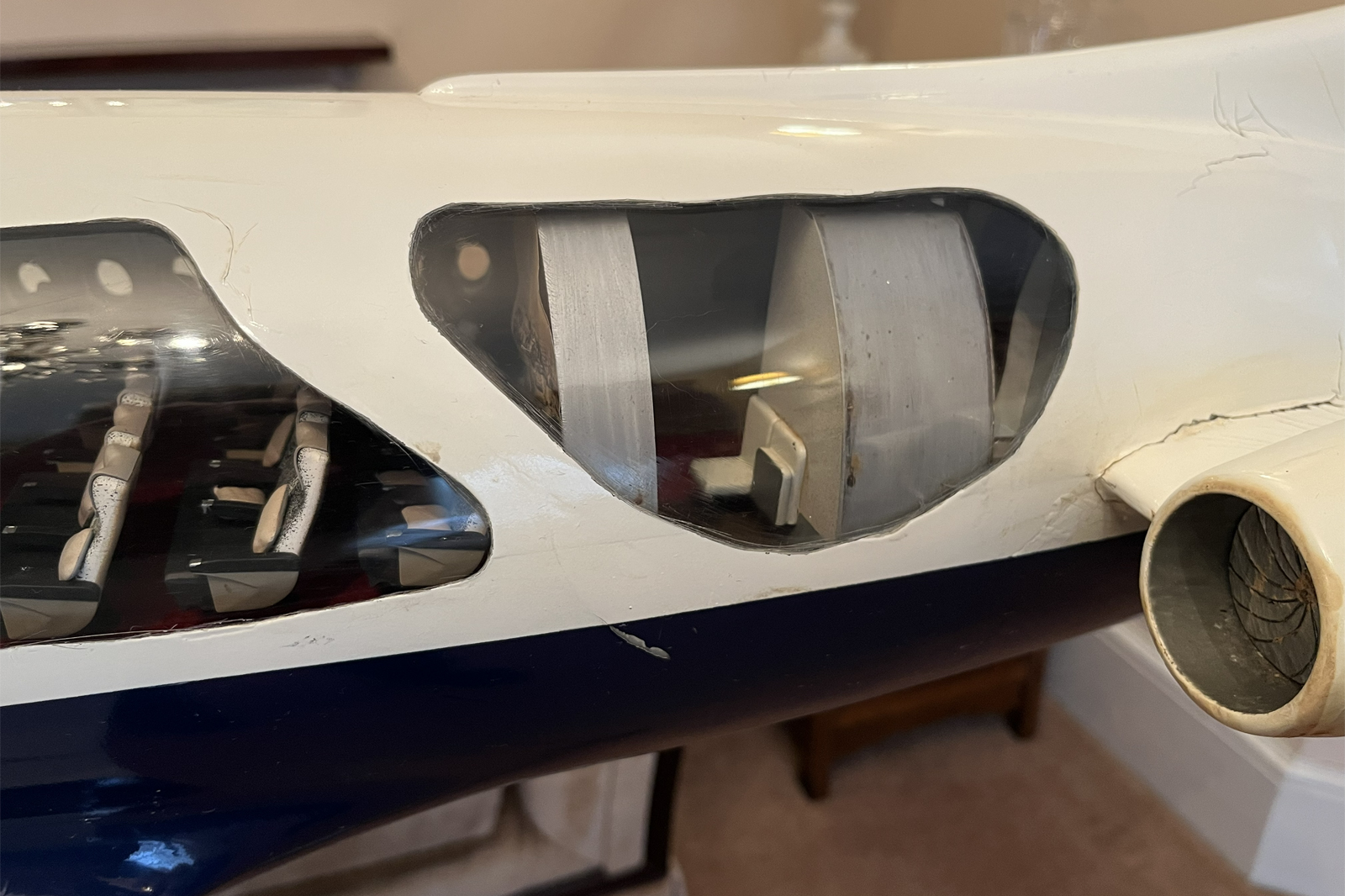 Westway 1/24 British Airways super VC-10 Cutaway model for sale