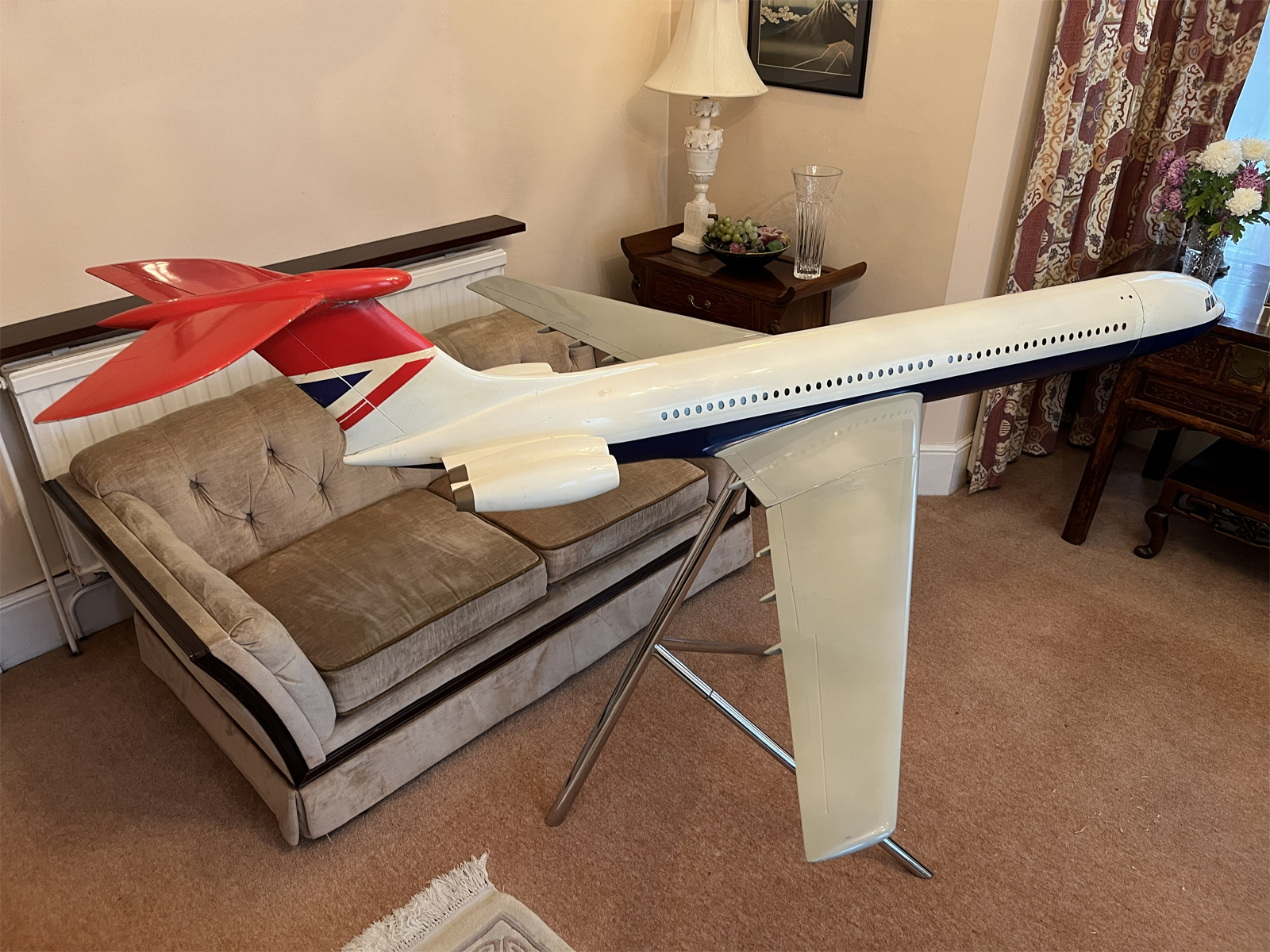 Westway 1/24 British Airways super VC-10 Cutaway model for sale