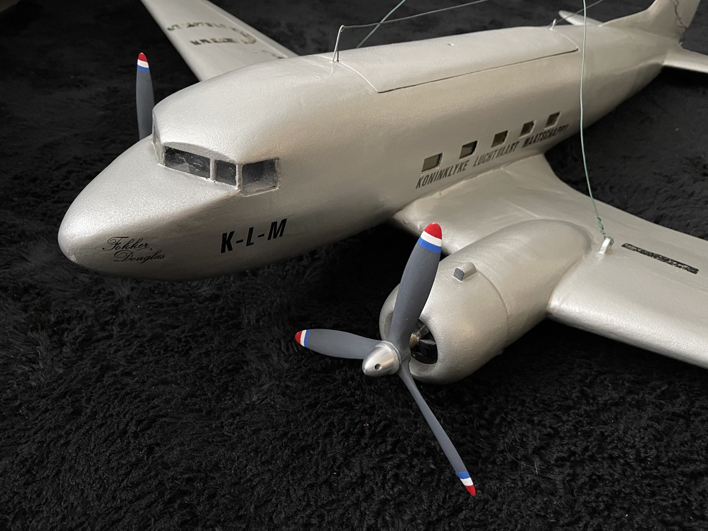Large KLM Douglas DC-3 model for sale