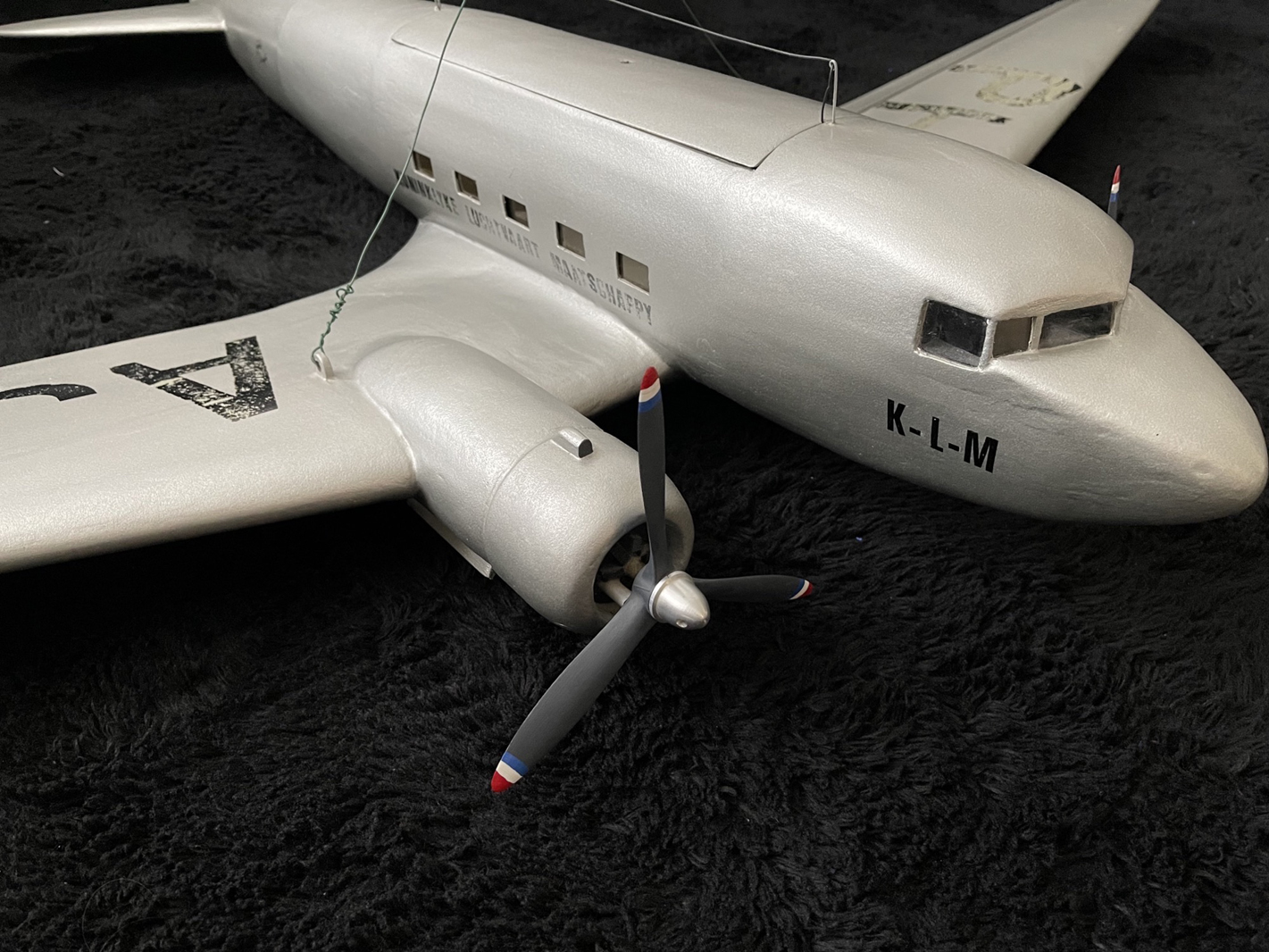Large KLM Douglas DC-3 model for sale