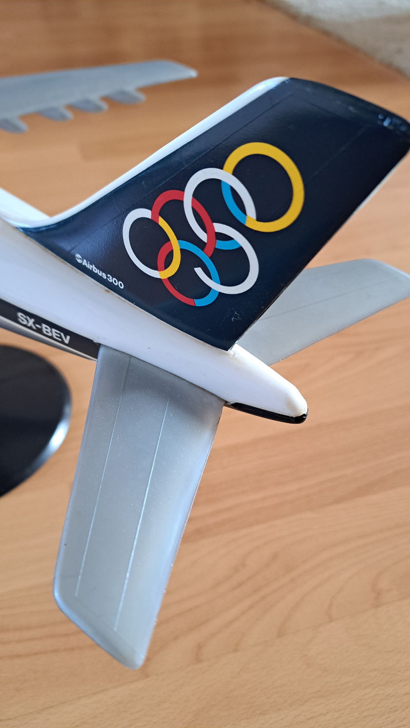 Airplast 1/100 Olympic Airways Airbus A300 model for sal