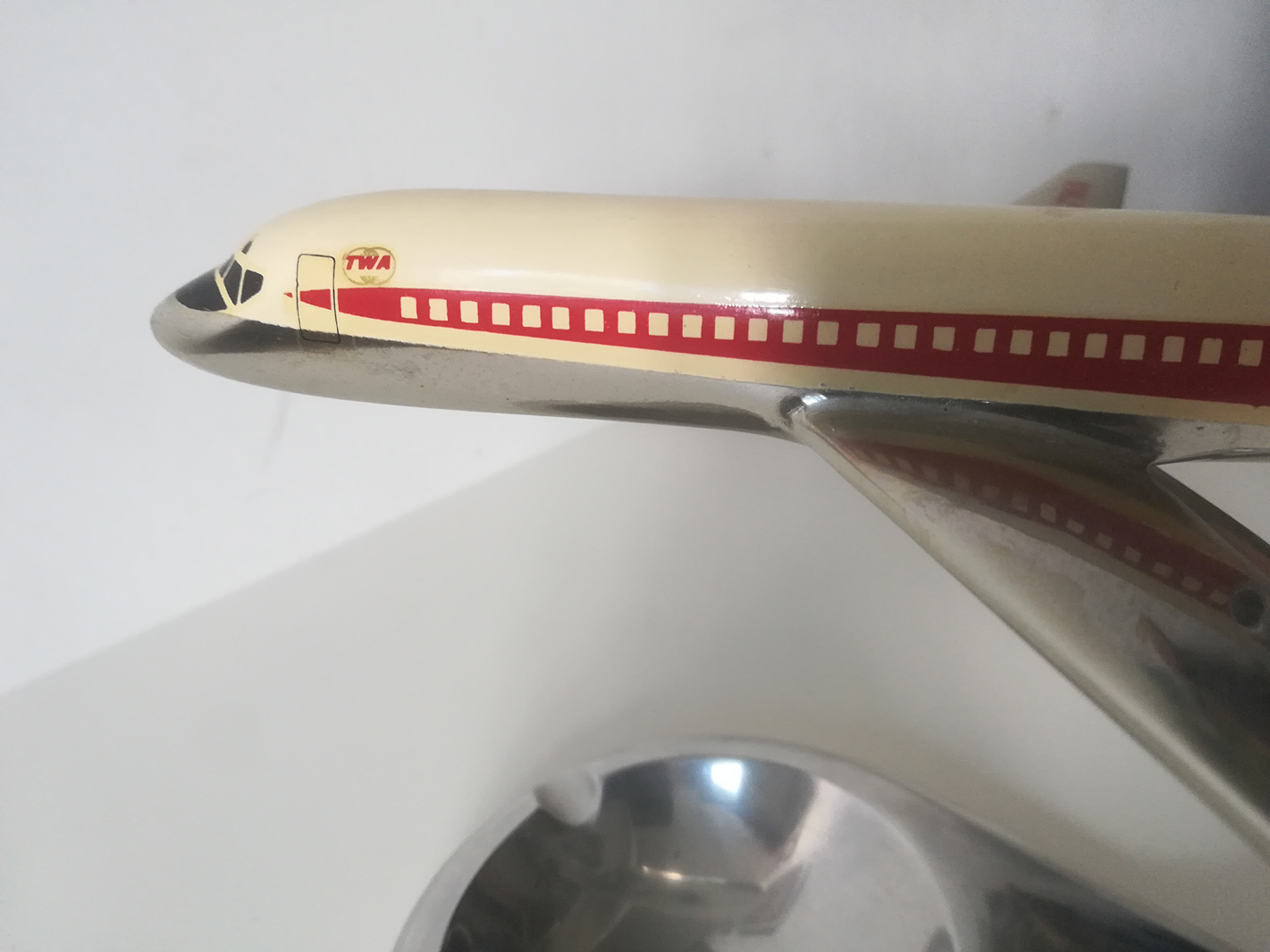 Riffe TWA Douglas DC-9 Ashtray model for sale