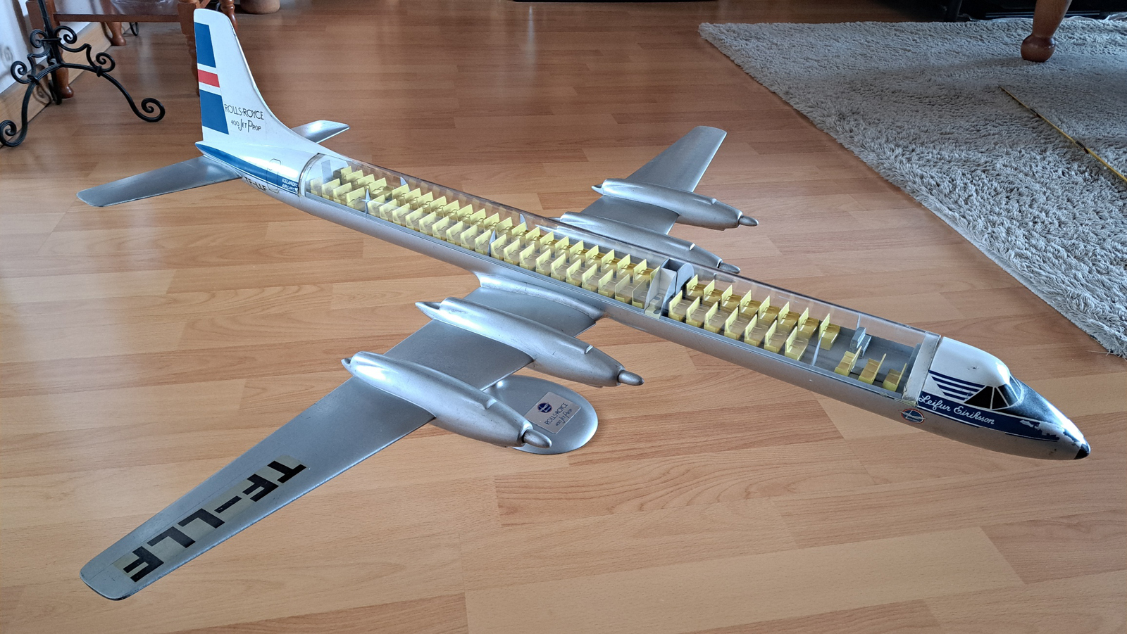 Schaarschmidt 1/50 Loftleidir Canadair CL-44J model for sale