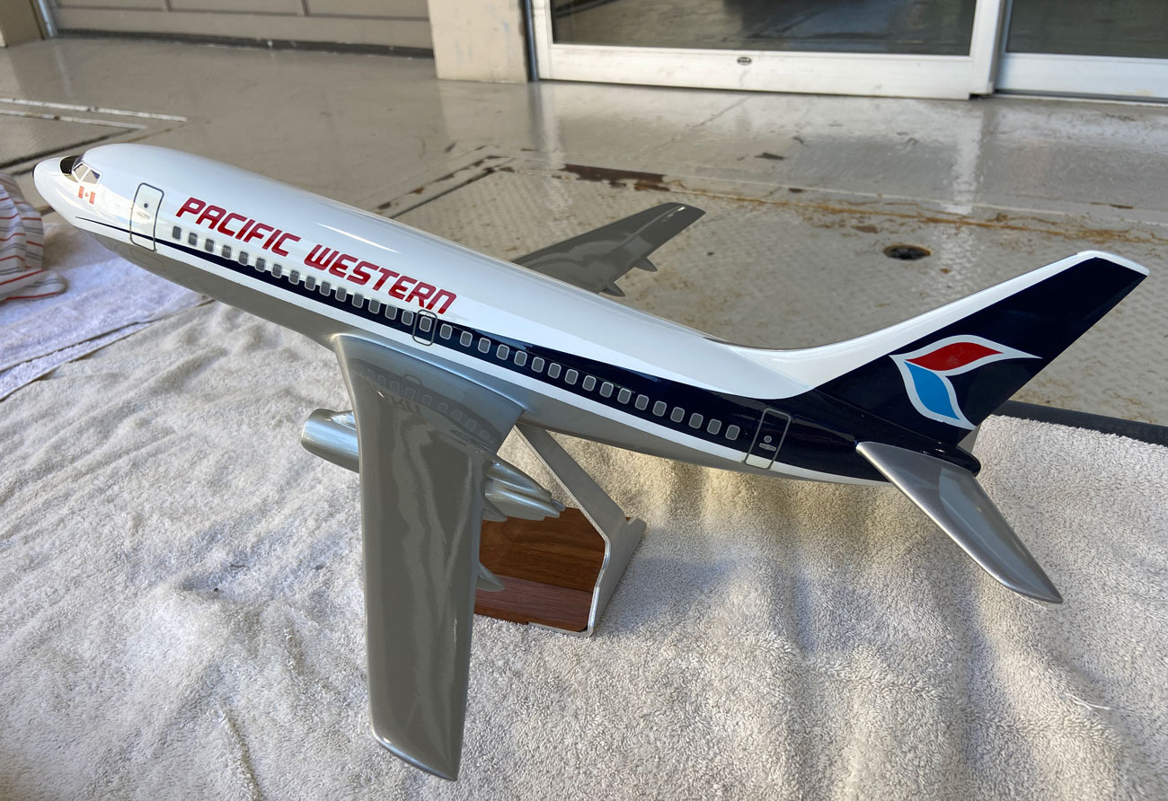 1/50 Pacific Western Boeing 737 model for sale