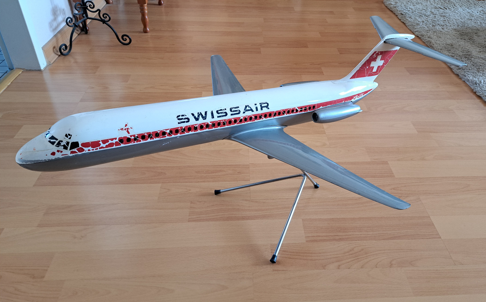 Belplast Italy 1/50 Swissair Douglas DC-9 model for sale