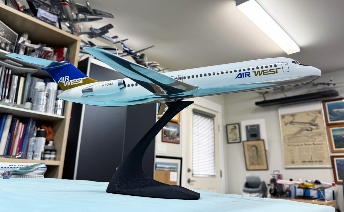 1/72 Air West DC-9 model for sale