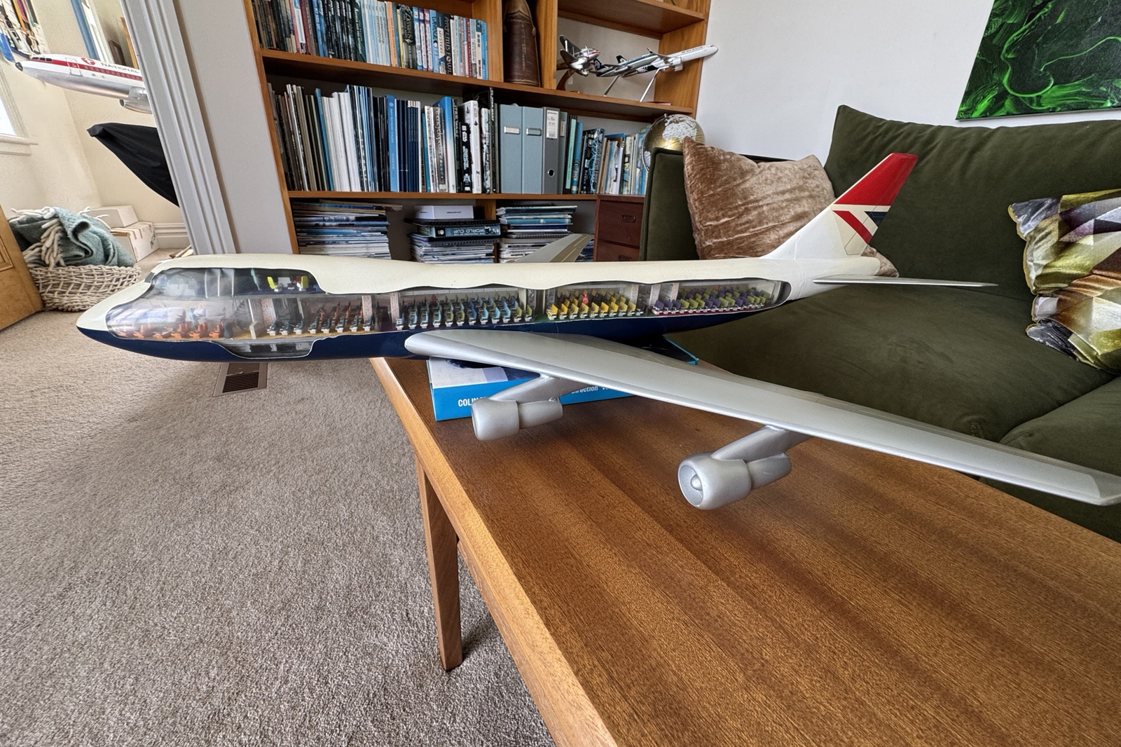 Westway Models 1/72 British Airways Boeing 747 cutaway model for sale