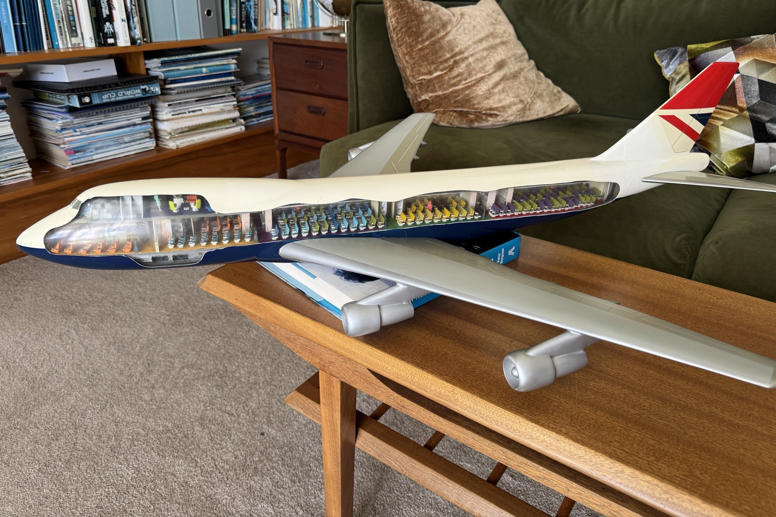 Westway Models 1/72 British Airways Boeing 747 cutaway model for sale