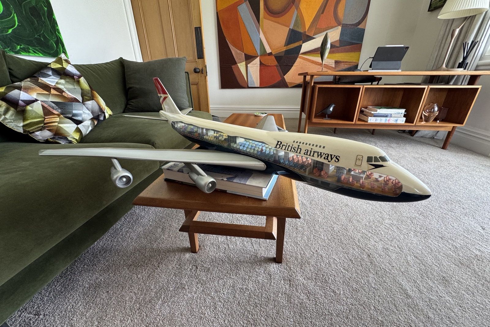 Westway Models 1/72 British Airways Boeing 747 cutaway model for sale