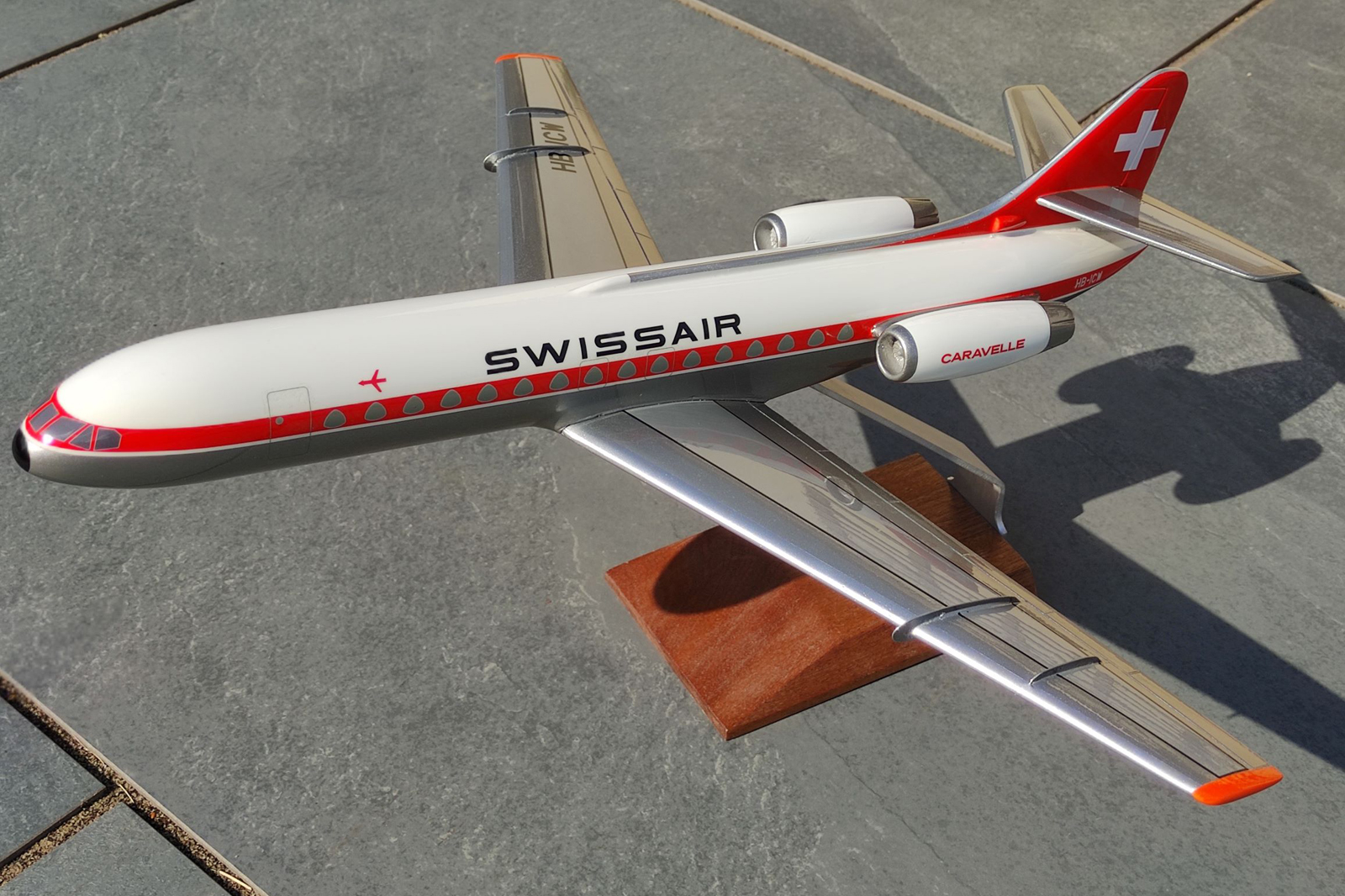 West Coast Aviation Models 1/72 Swissair Caravelle model for sale