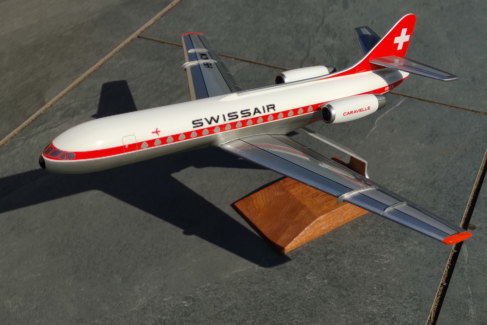 West Coast Aviation Models 1/72 Swissair Caravelle model for sale
