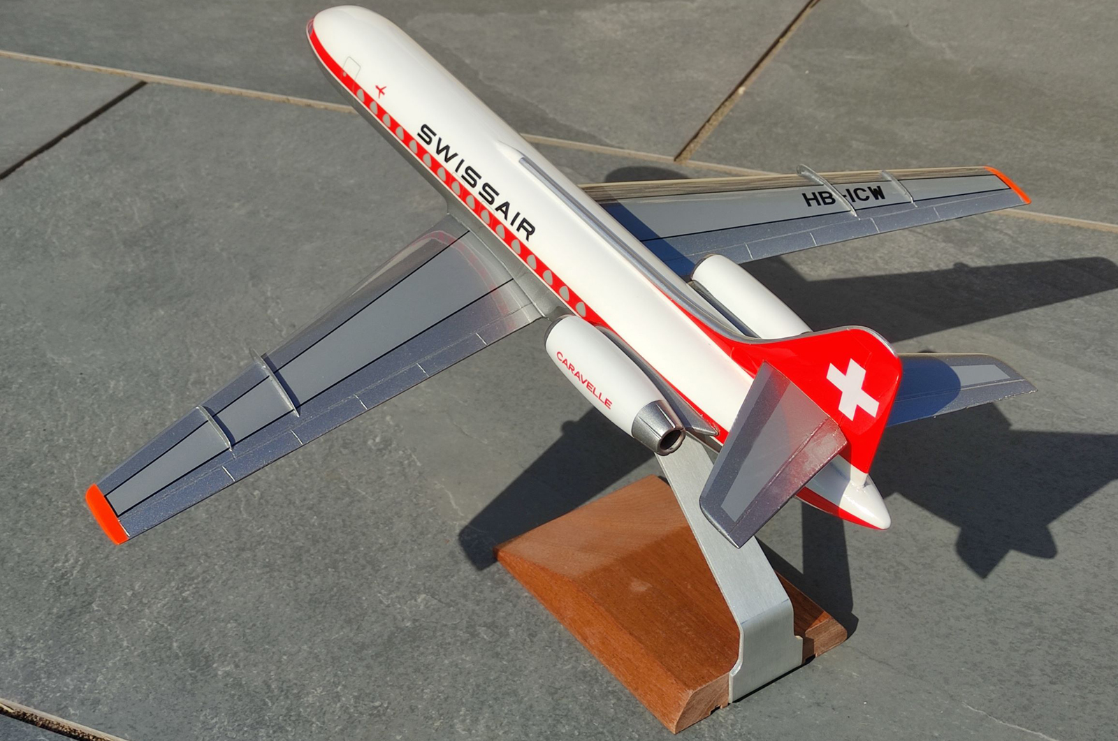 West Coast Aviation Models 1/72 Swissair Caravelle model for sale