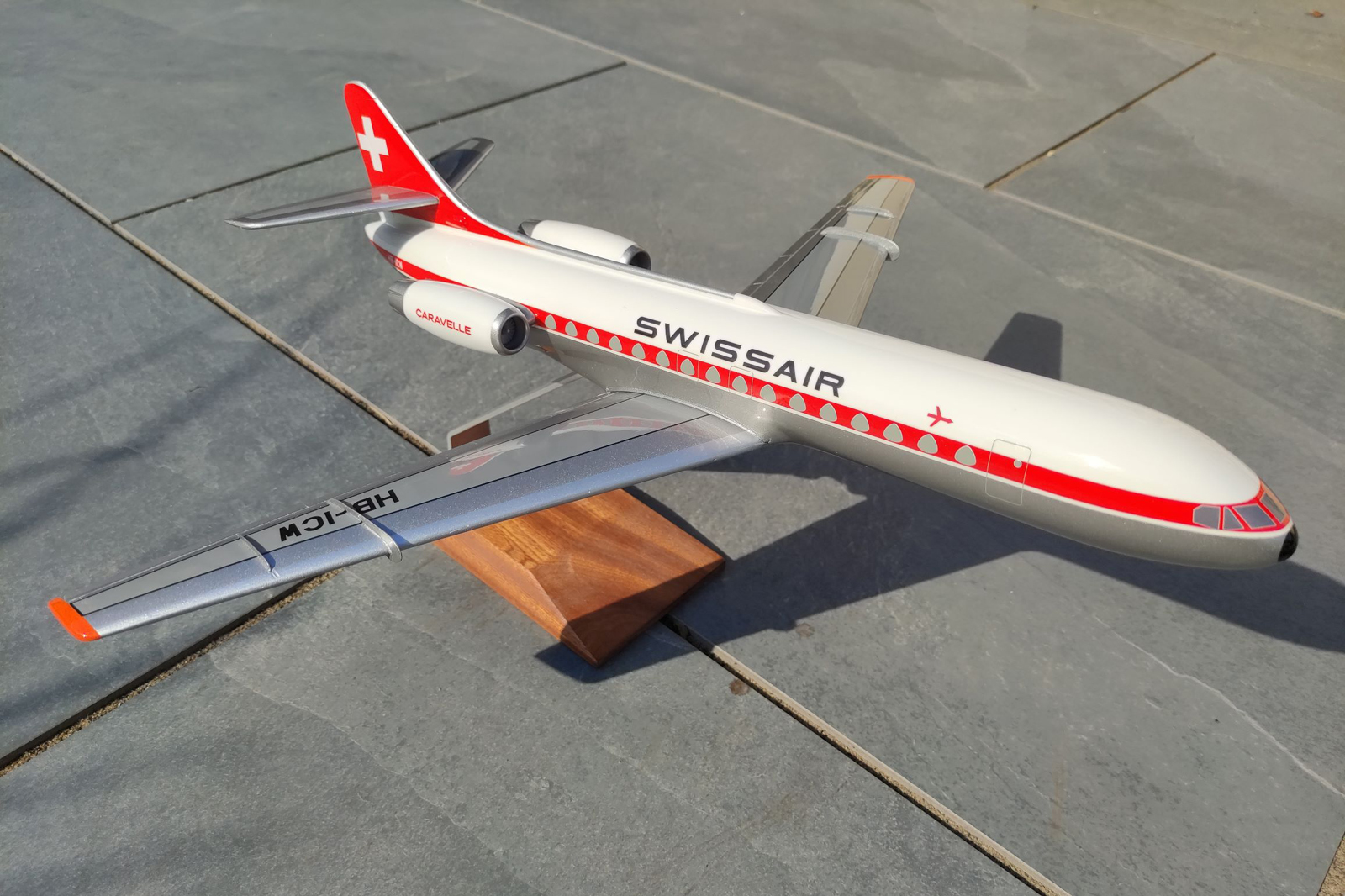 West Coast Aviation Models 1/72 Swissair Caravelle model for sale