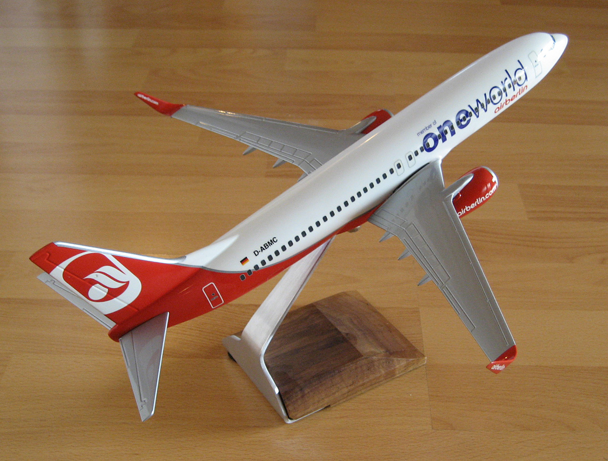 Pacmin 1/100 Air Berlin Boeing 737-800 One World Logo
