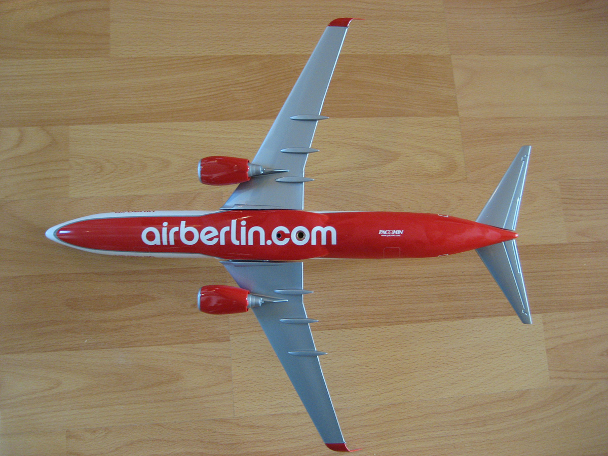 Pacmin 1/100 Air Berlin Boeing 737-800 One World Logo