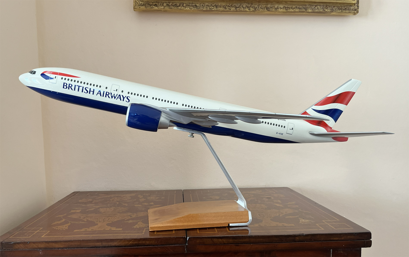 Pacmin 1/100 British Airways Boeing 777-200 model for sal