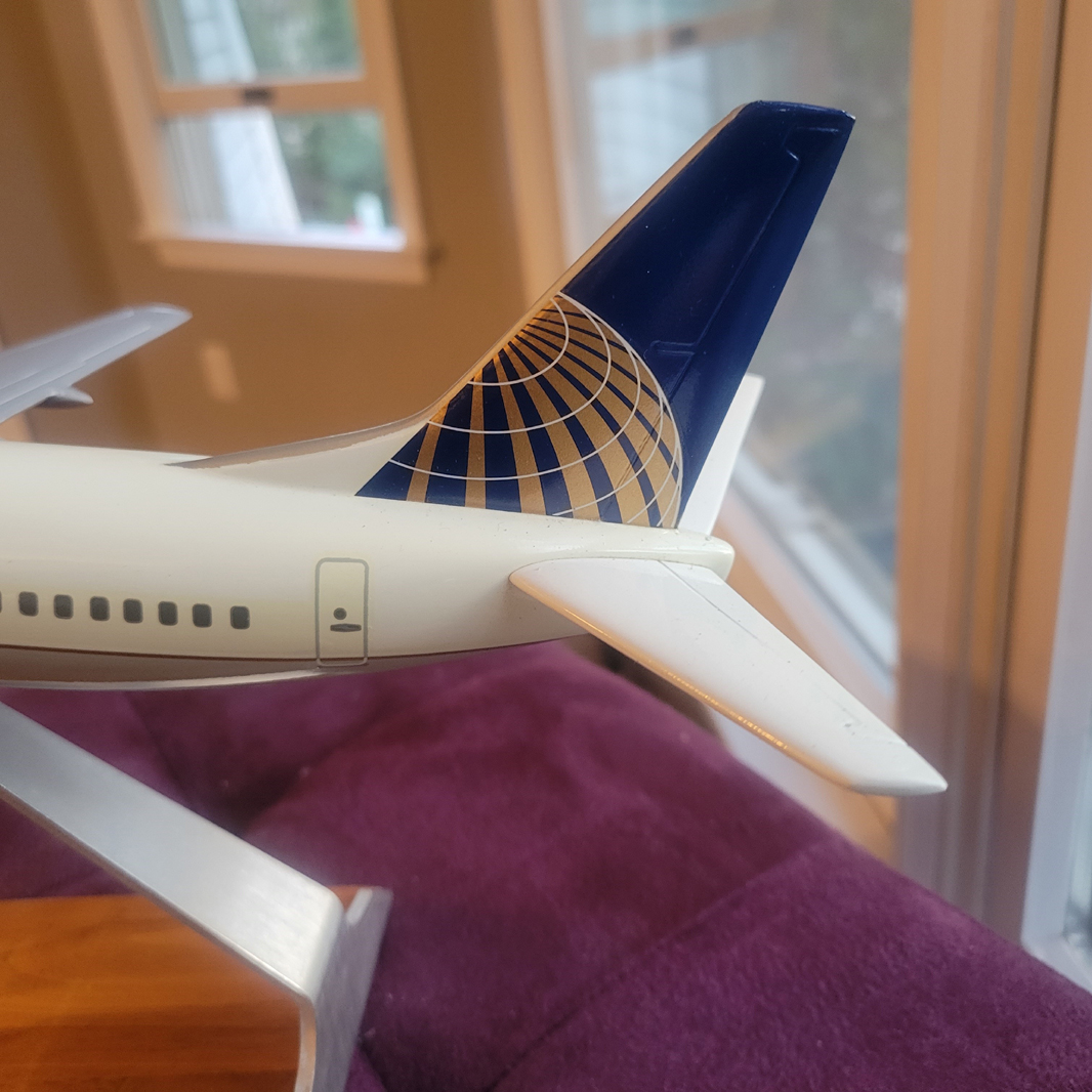 Pacmin 1/100 Continental Airlines Boeing 737-700 model for sale