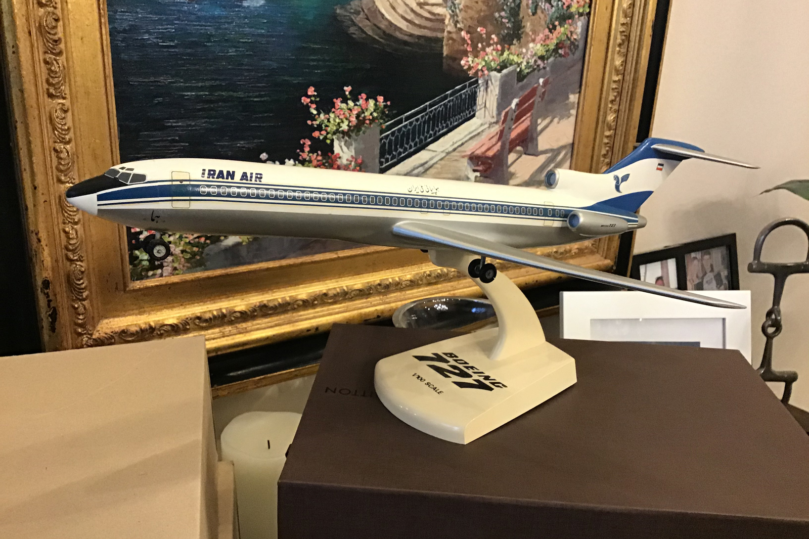 Pacmin 1/100 Iran Air Boeing 727-200 model for sale