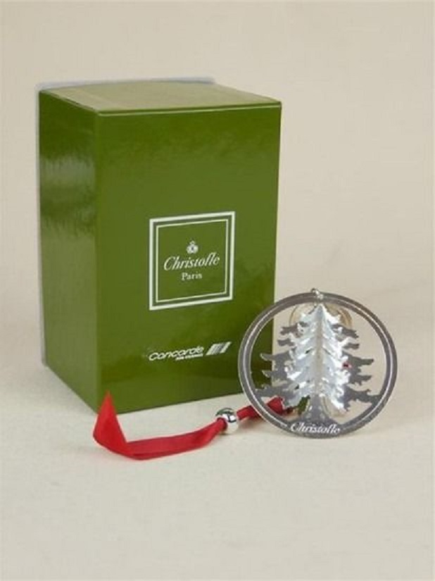 Concorde Air France Silver Plated Christmas ornament for sale