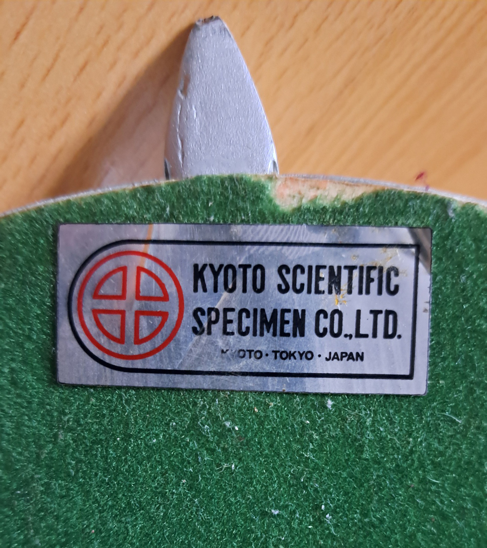 Original JAL circular model base/stand with crane insignia for sale