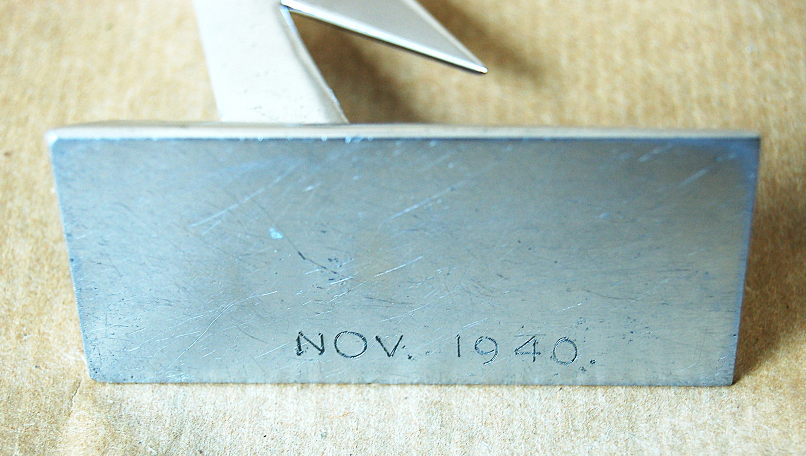 Metal stand for Spitfire dated 1940 for sale