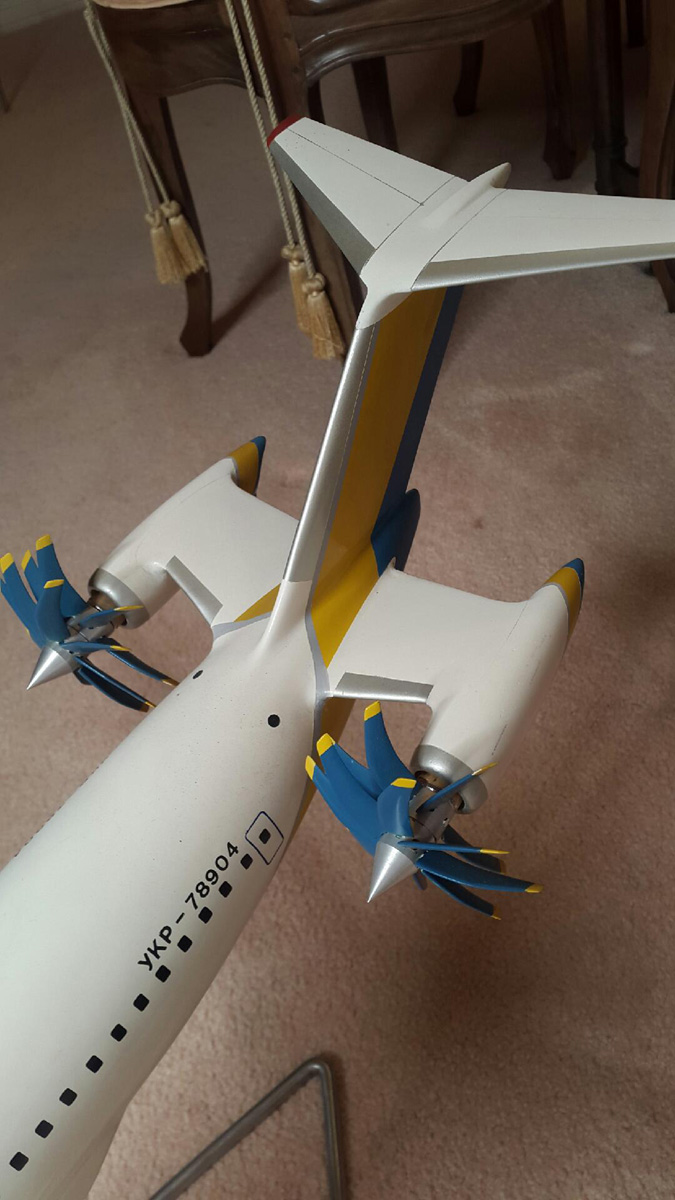 1/100 Antonov AN-180 Prop-fan concept proposal model