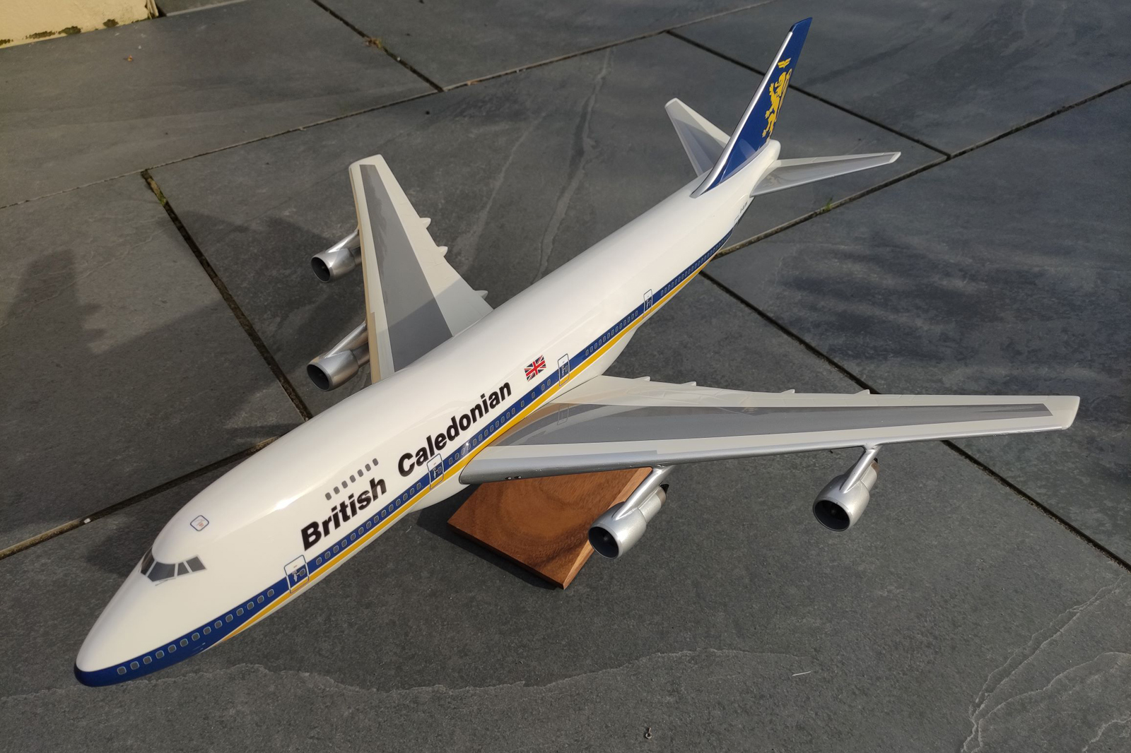 West Coast Aviation Models 1/100 British Caledonian Boeing 747-200 model for sale