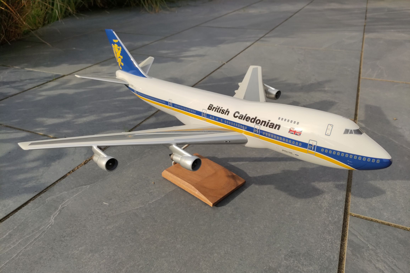 West Coast Aviation Models 1/100 British Caledonian Boeing 747-200 model for sale
