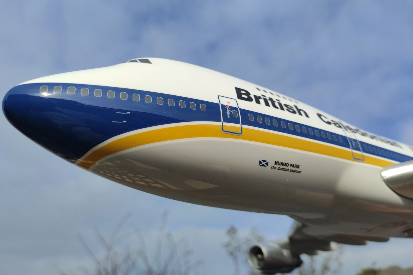 West Coast Aviation Models 1/100 British Caledonian Boeing 747-200 model for sale