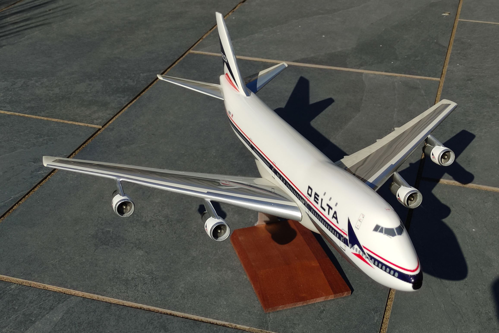 West Coast Aviation Models 1/100 Delta Airlines Boeing 747-100 model for sale
