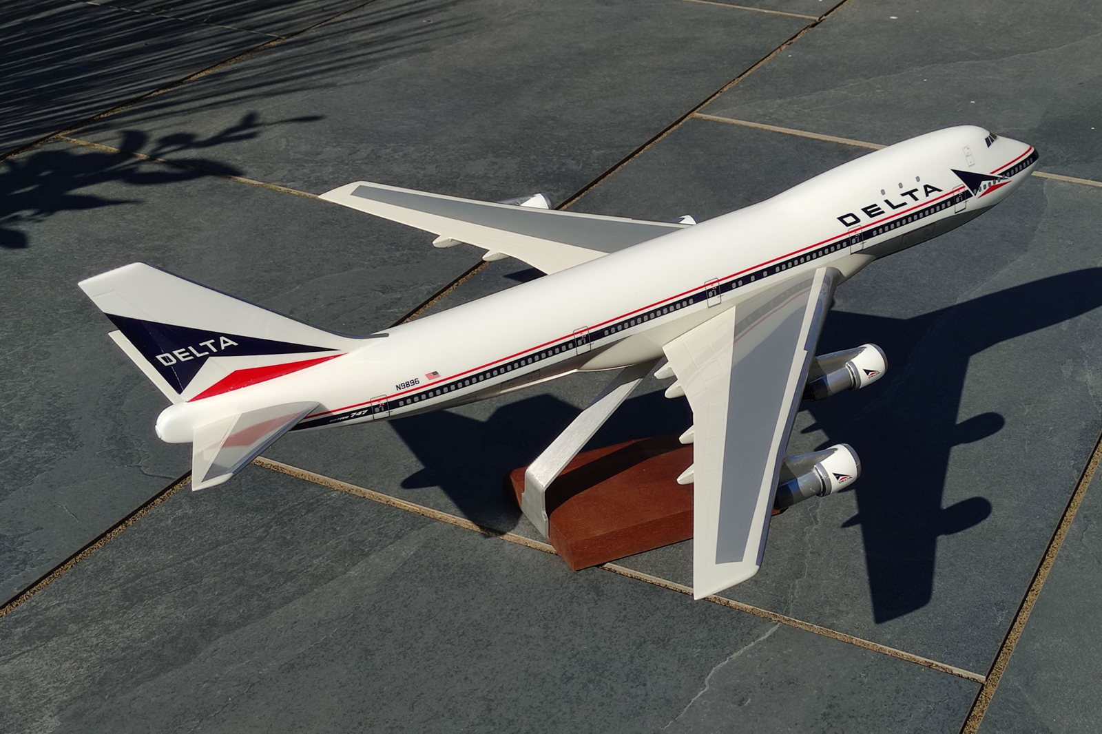 West Coast Aviation Models 1/100 Delta Airlines Boeing 747-100 model for sale