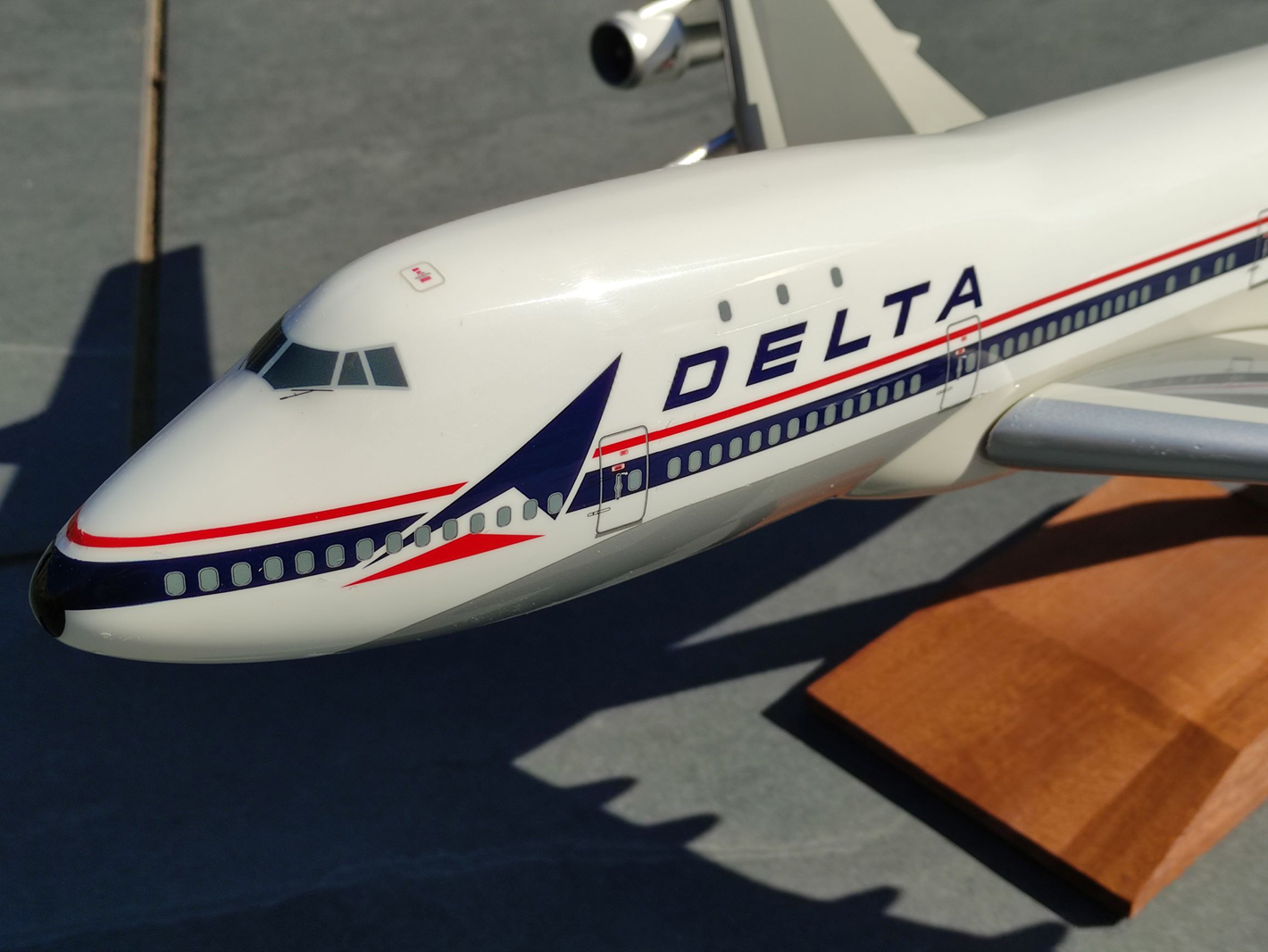 West Coast Aviation Models 1/100 Delta Airlines Boeing 747-100 model for sale