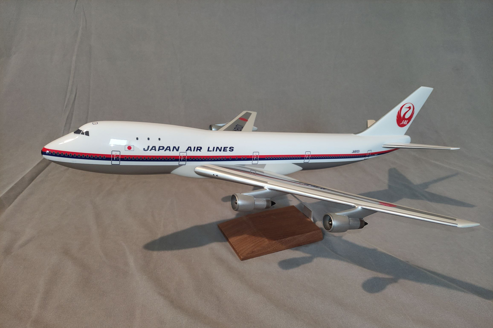 West Coast Aviation Models 1/100 Japan Air Lines Boeing 747-100 model for sale