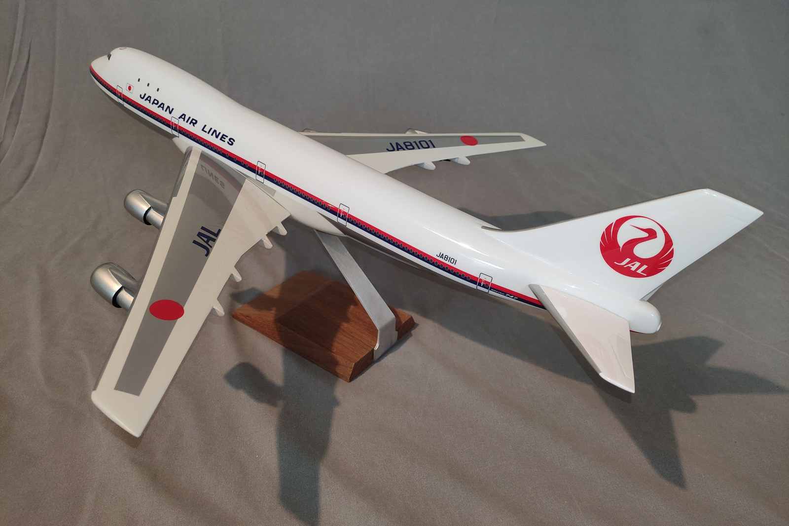West Coast Aviation Models 1/100 Japan Air Lines Boeing 747-100 model for sale