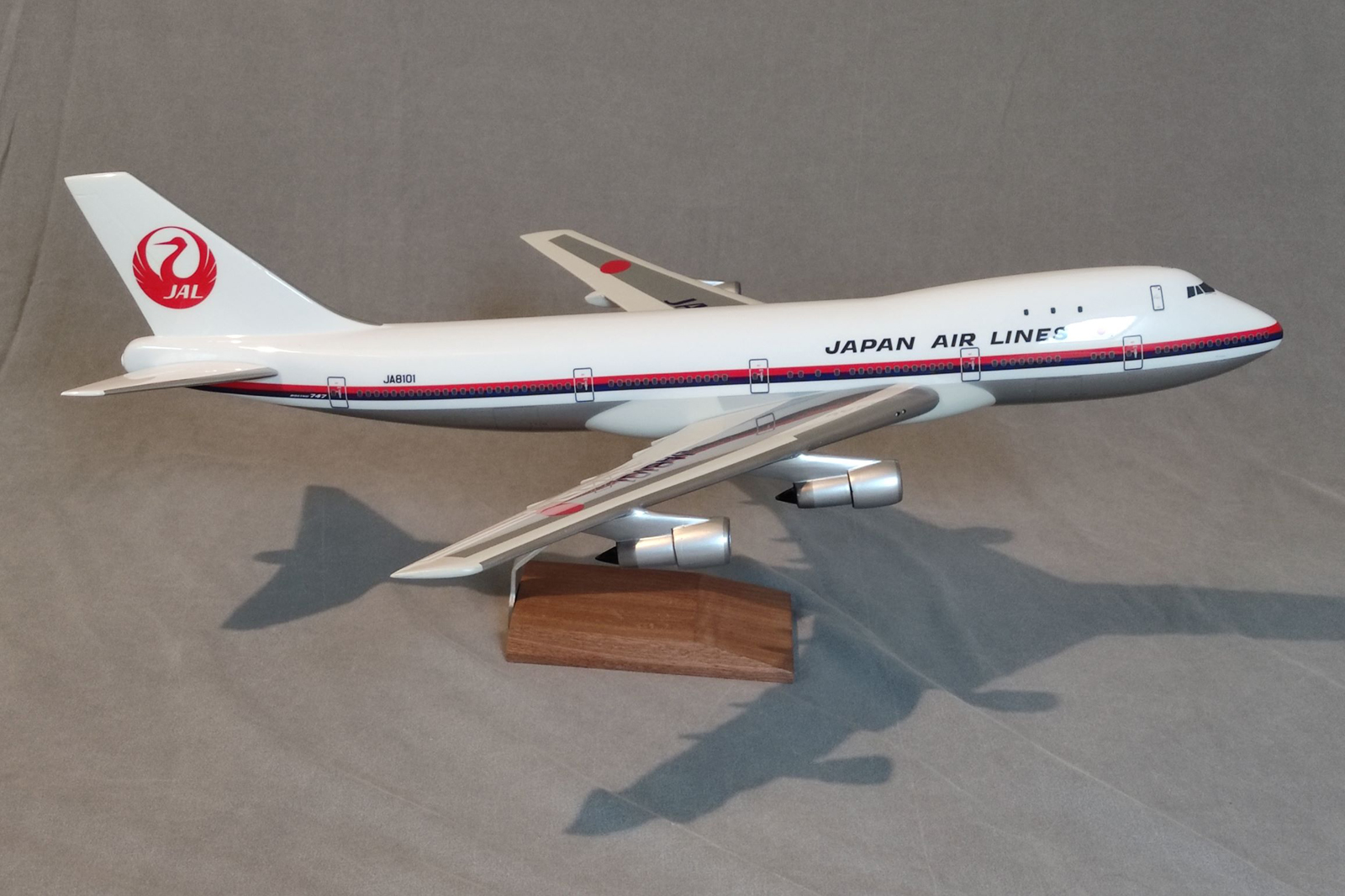 West Coast Aviation Models 1/100 Japan Air Lines Boeing 747-100 model for sale