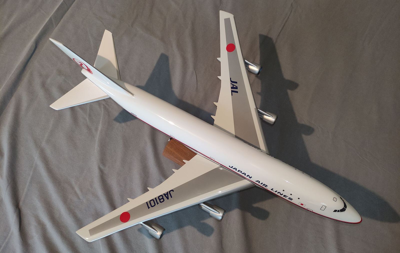 West Coast Aviation Models 1/100 Japan Air Lines Boeing 747-100 model for sale