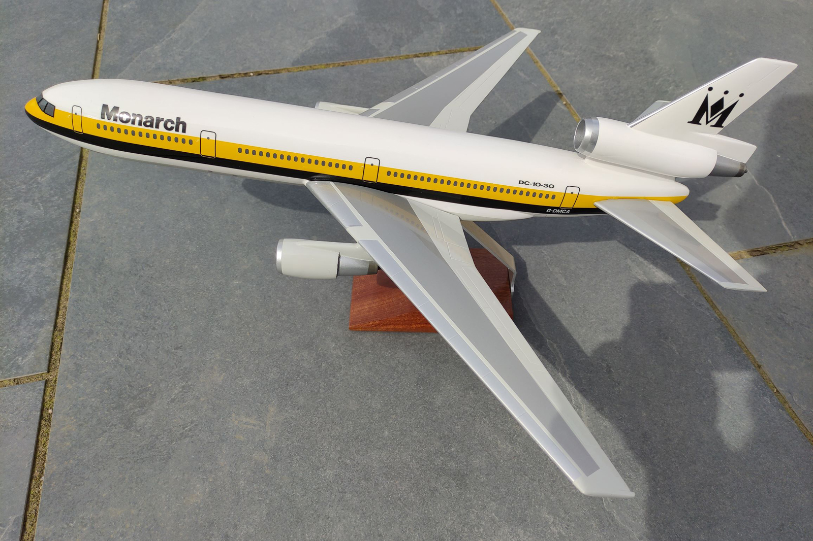 West Coast Aviation Models 1/100 Monarch DC-10 model for sale
