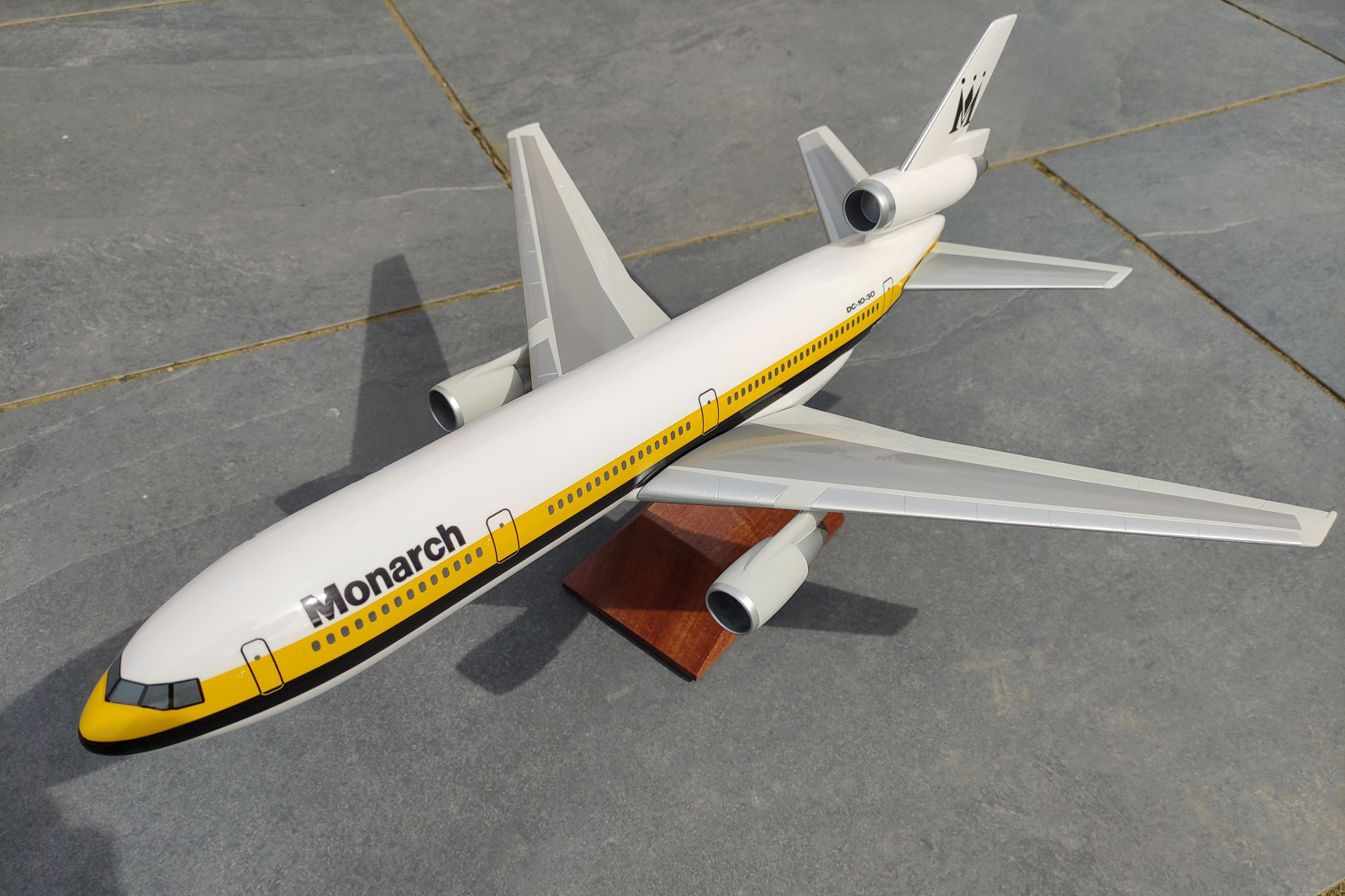 West Coast Aviation Models 1/100 Monarch DC-10 model for sale