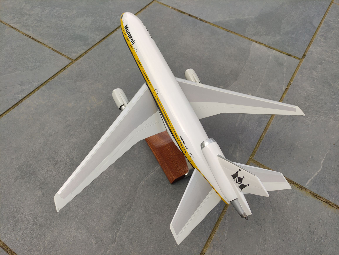 West Coast Aviation Models 1/100 Monarch DC-10 model for sale