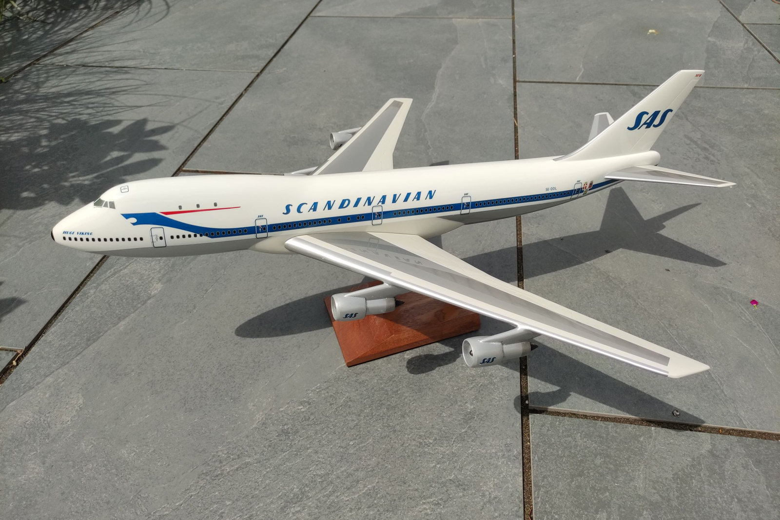 West Coast Aviation Models 1/100 SAS Boeing 747-100 model for sale