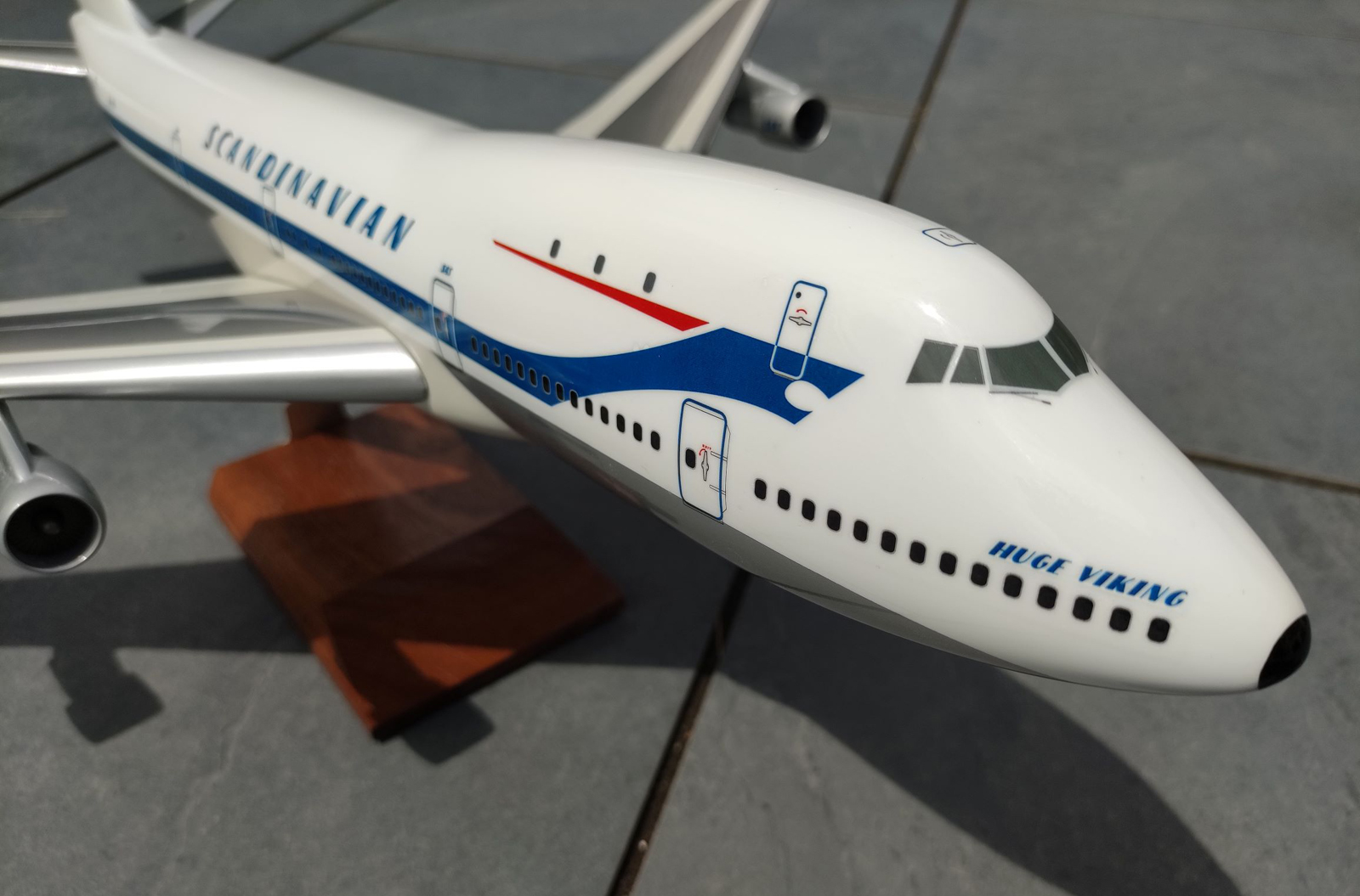 West Coast Aviation Models 1/100 SAS Boeing 747-100 model for sale