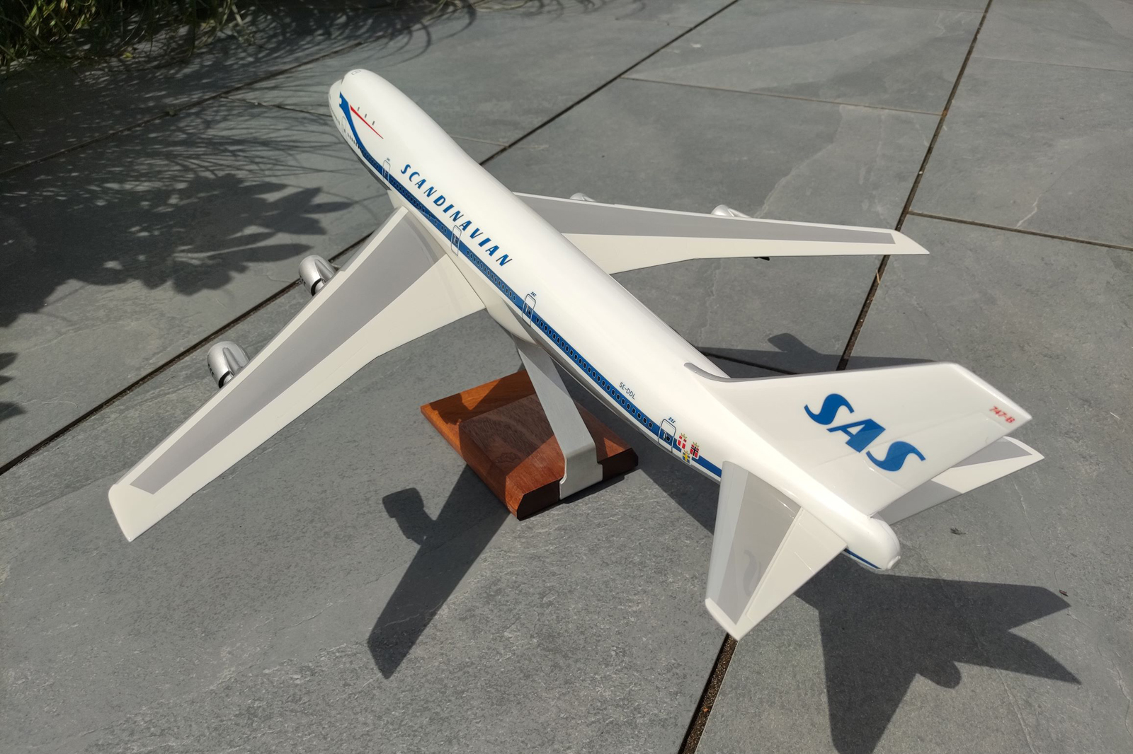 West Coast Aviation Models 1/100 SAS Boeing 747-100 model for sale
