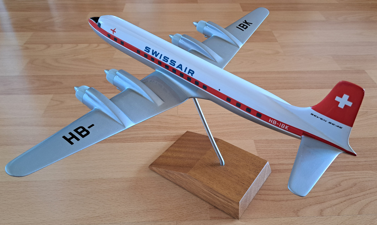 Vogelaar 1/100 Swissair Douglas DC-7C model for sale