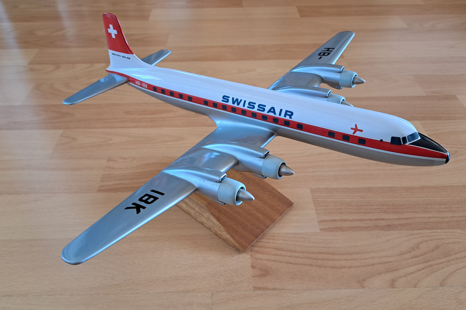 Vogelaar 1/100 Swissair Douglas DC-7C model for sale