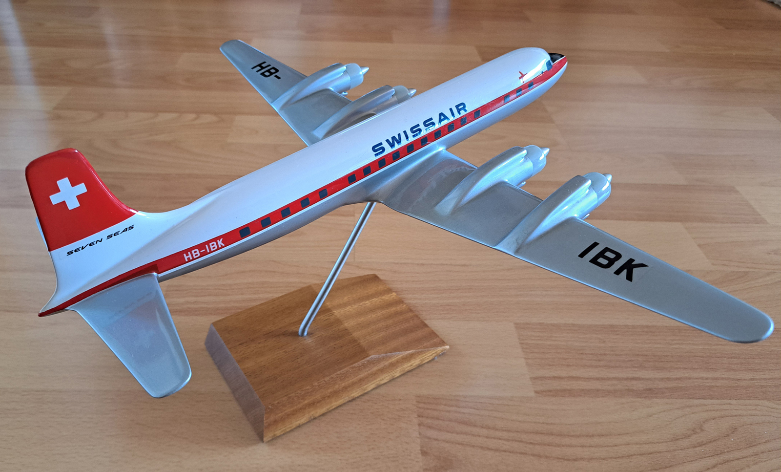 Vogelaar 1/100 Swissair Douglas DC-7C model for sale