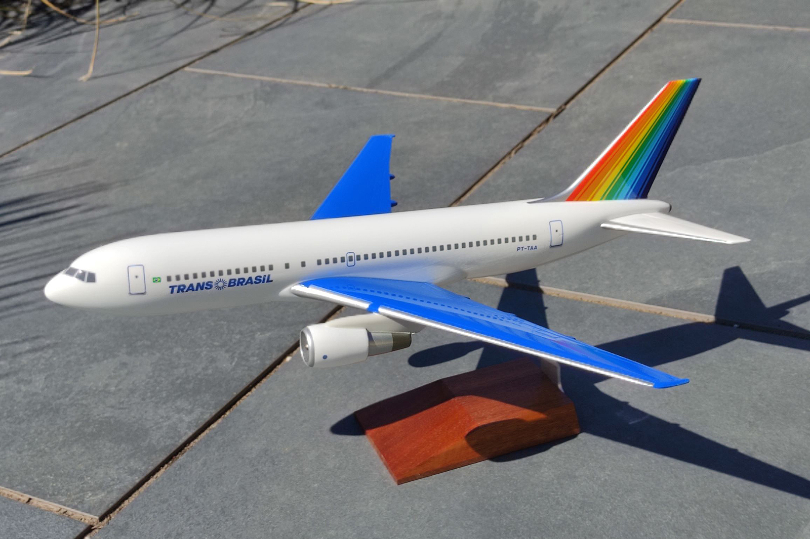 West Coast Aviation Models 1/100 Trans Brazil Boeing 767-200 model for sale