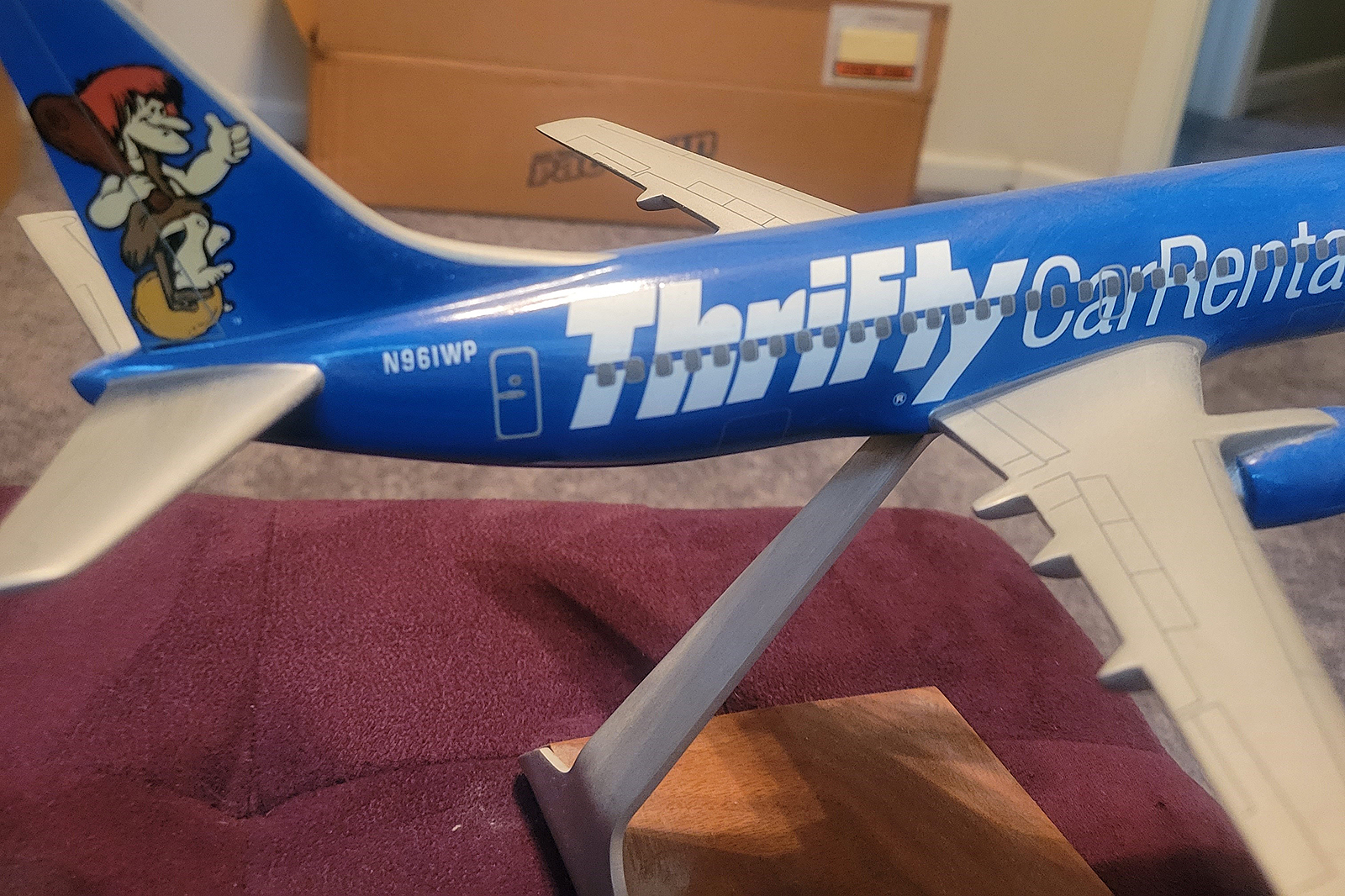 Wesco 1/100 Western Pacific "Thrifty Car Rental" Boeing 737-300 model for sale